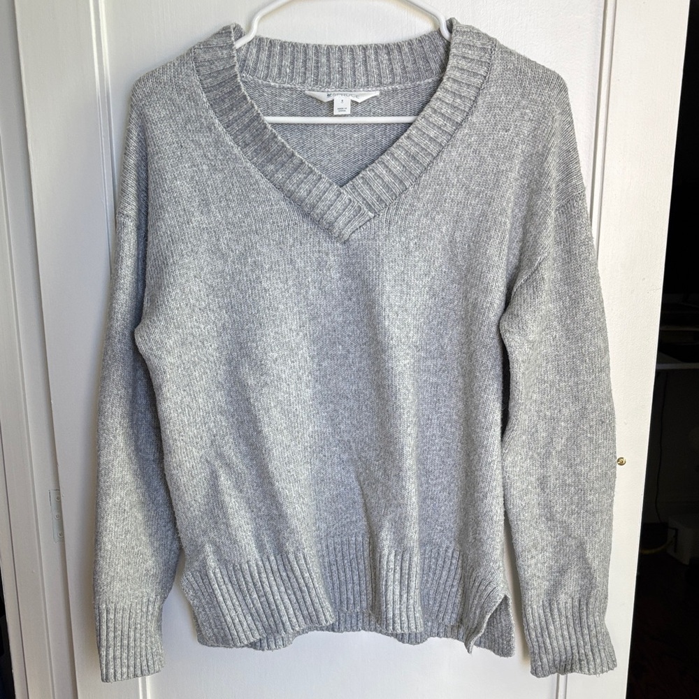Market & Spruce V-Neck Tunic Sweater